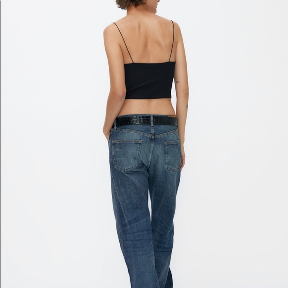 *SOLD* 2 for $22 Zara Dainty Spaghetti Cropped Tank Top - Picture 3 of 7